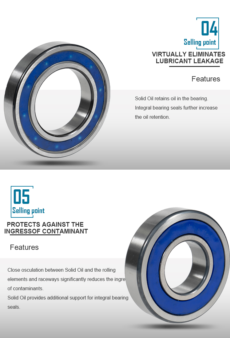 Bearings with Solid Oil